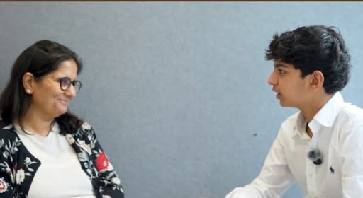 Rayan Kapoor interviewing Priya Mehra, Chief of Governance and Strategic Acquisition at Akasa Air